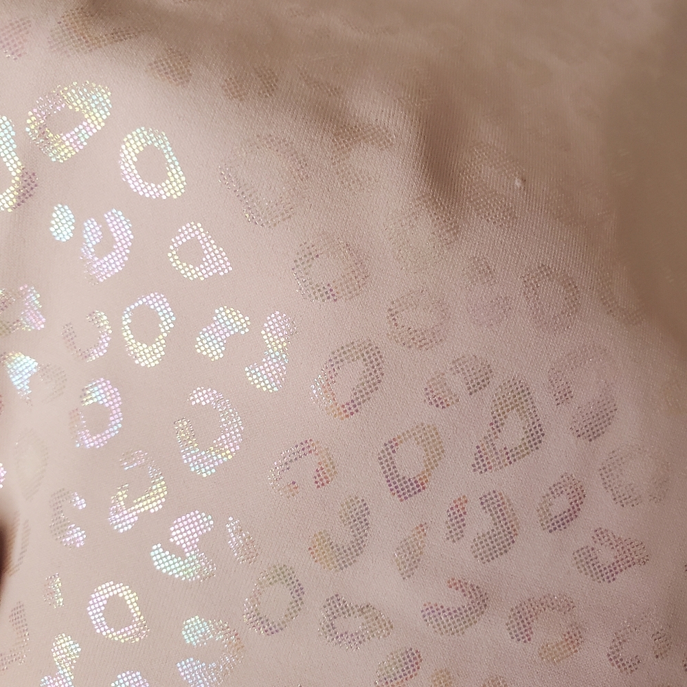 Zyia pink iridescent animal print leggings